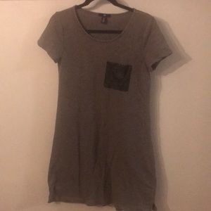 Grey T-Shirt Dress